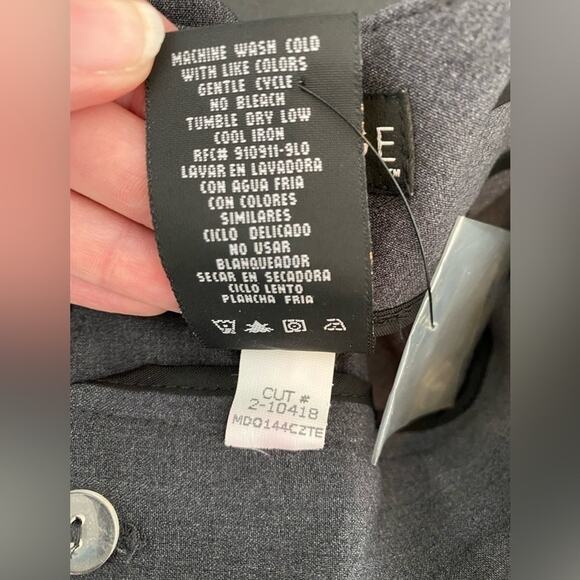 George Women's 18 Uptown Stretch Heather Wide Leg Business Office Career Pants - Picture 8 of 8